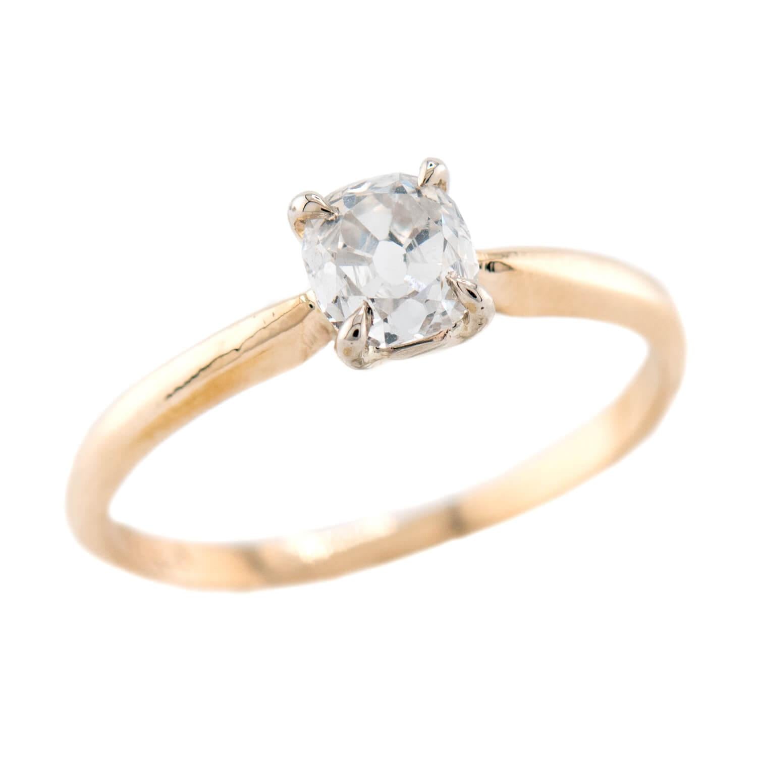 Vintage 14k Diamond Engagement Ring .62ct