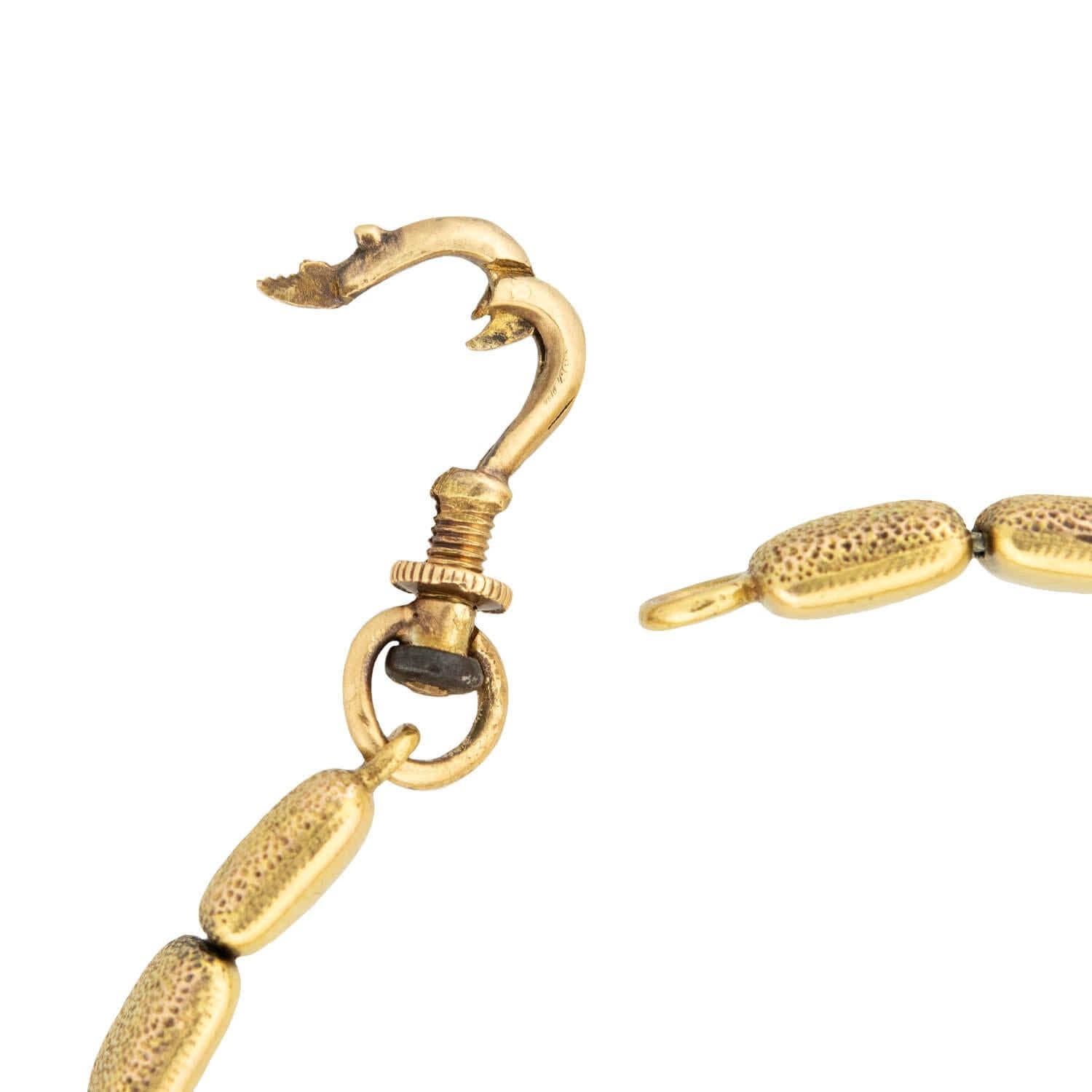 Victorian 18K Diamond Button Stretch Bracelet