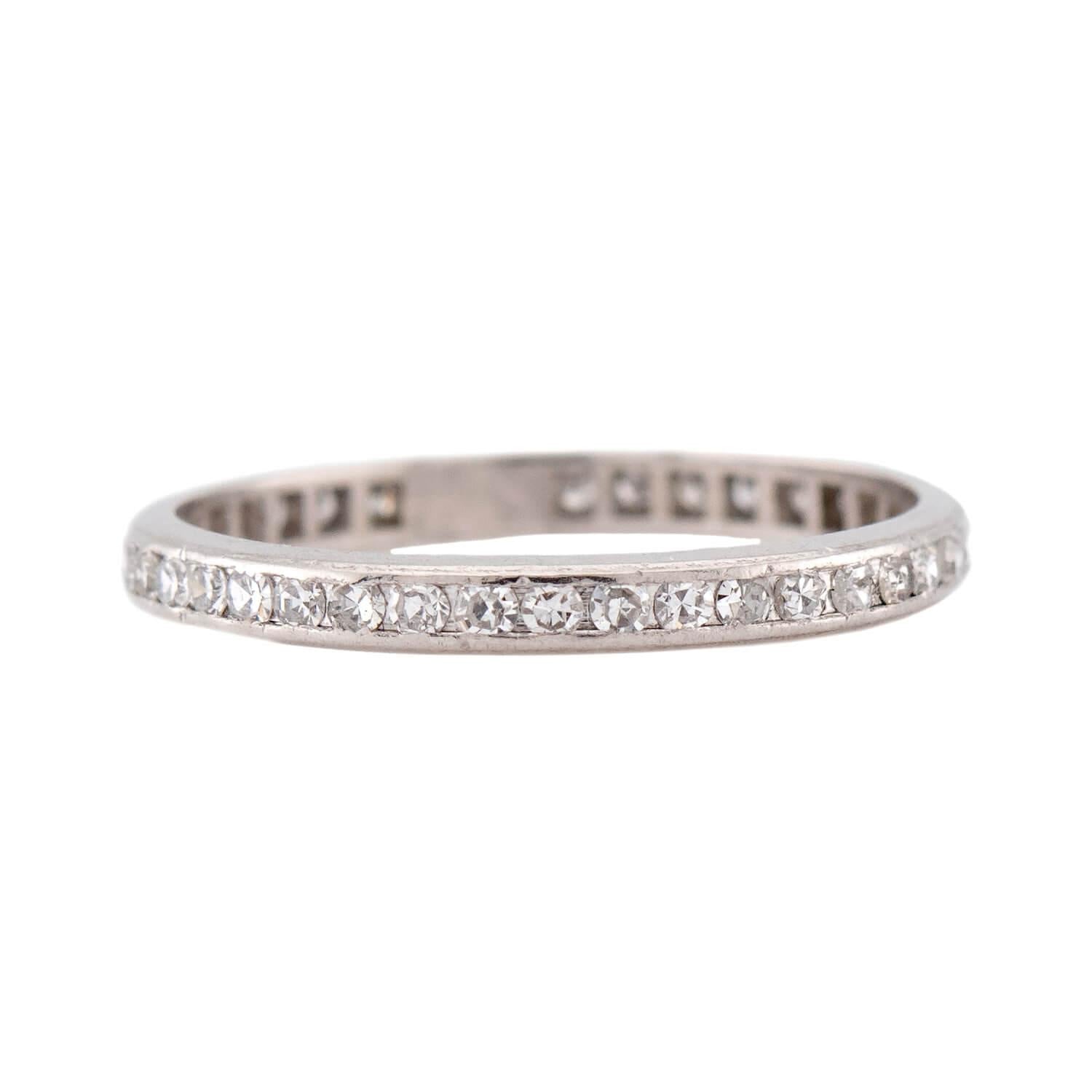 Edwardian Platinum Eternity Band