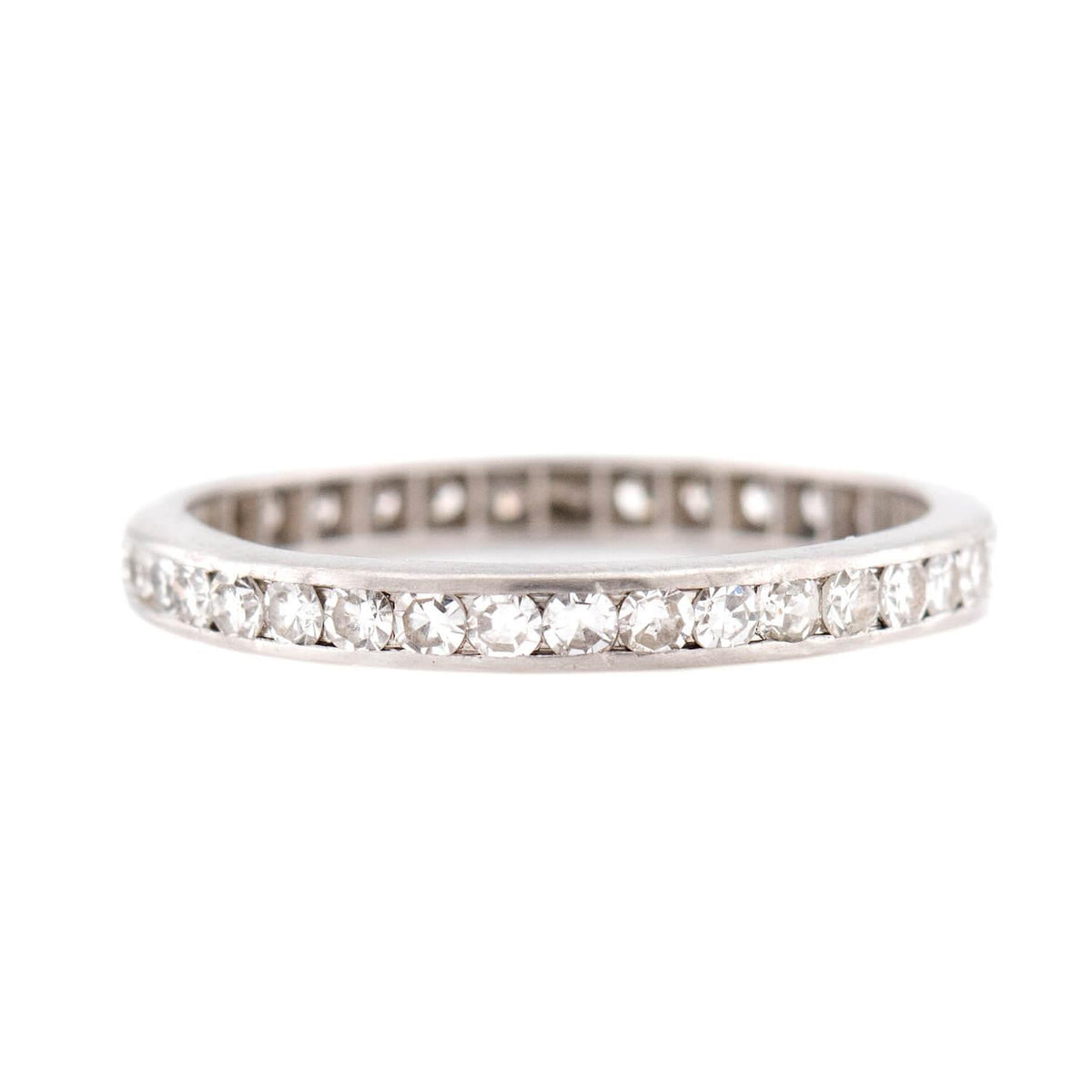 Art Deco Platinum Diamond Eternity Band