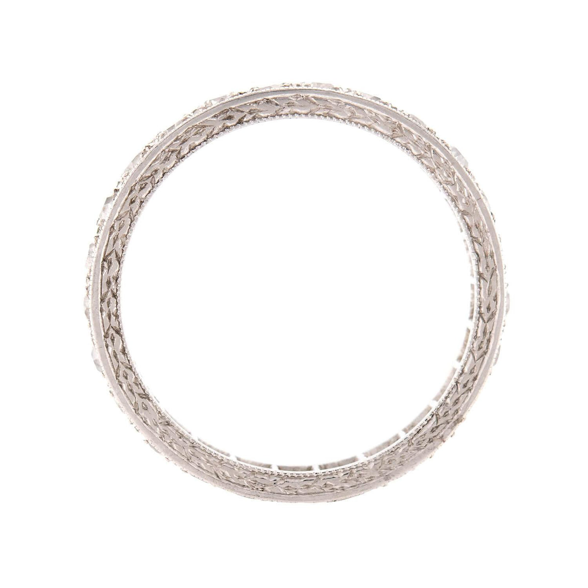Art Deco Platinum Diamond Eternity Band