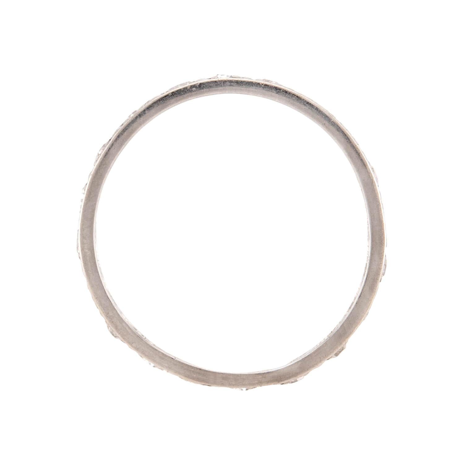 Art Deco Platinum Diamond Eternity Band