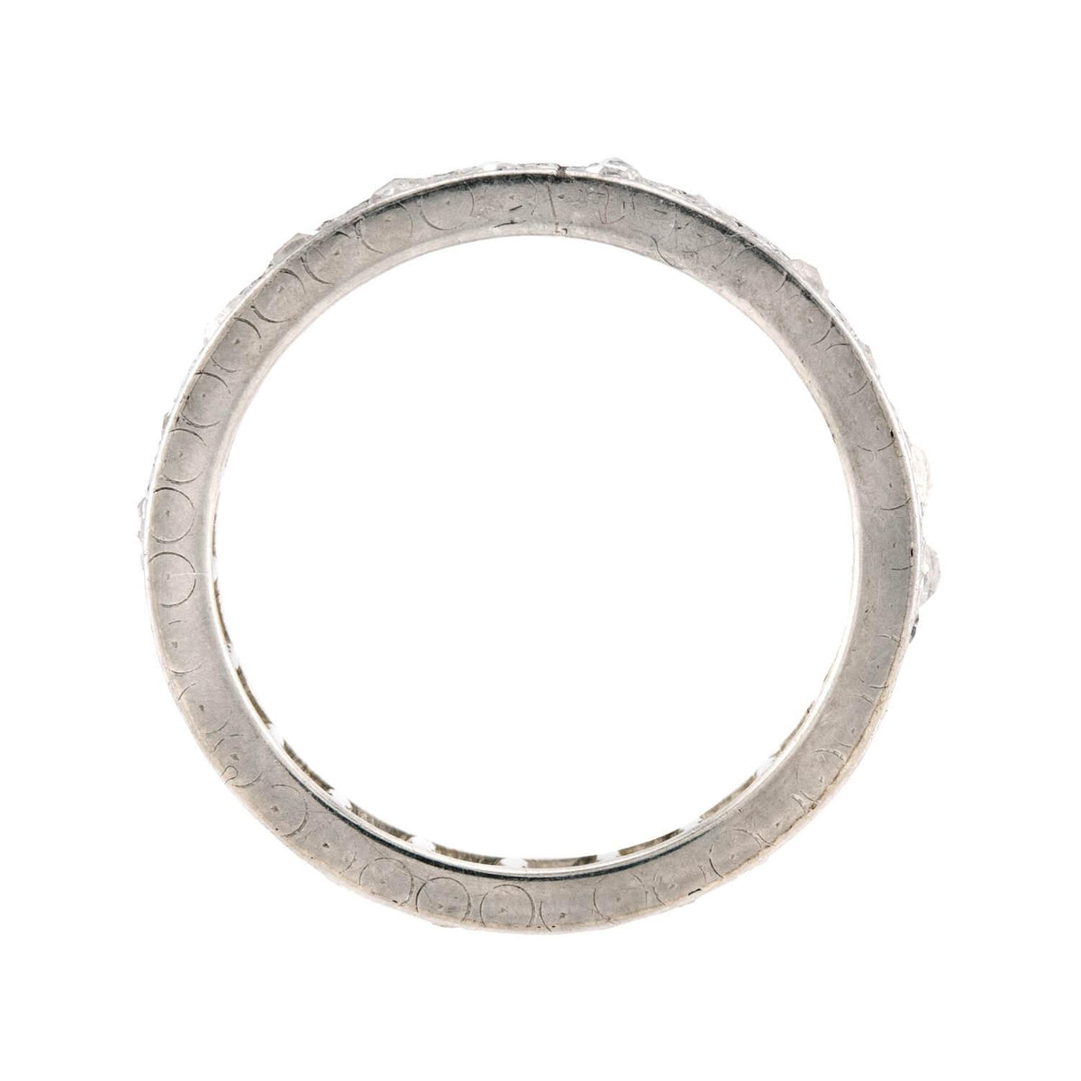 Art Deco Platinum Diamond Eternity Band