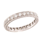 Art Deco Platinum Diamond Eternity Band