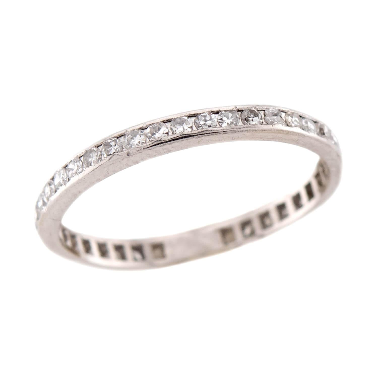 Edwardian Platinum Eternity Band