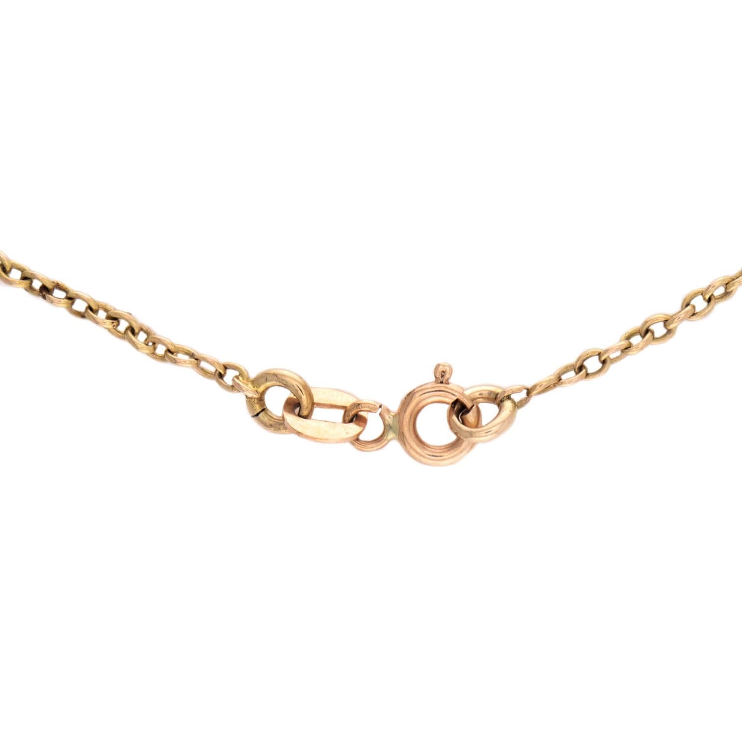 Victorian Italian 18k Multi-Stone Festoon Necklace