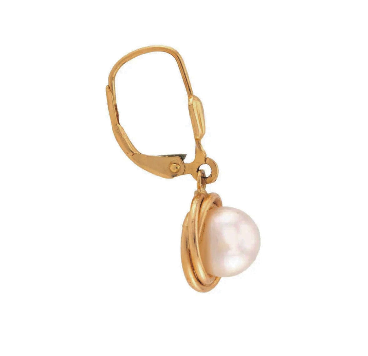 Vintage 14k Pearl Dangle Earrings