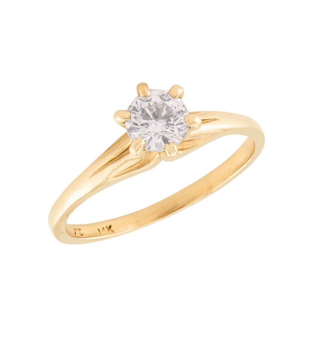 Estate 14k Diamond Engagement Ring .54ct
