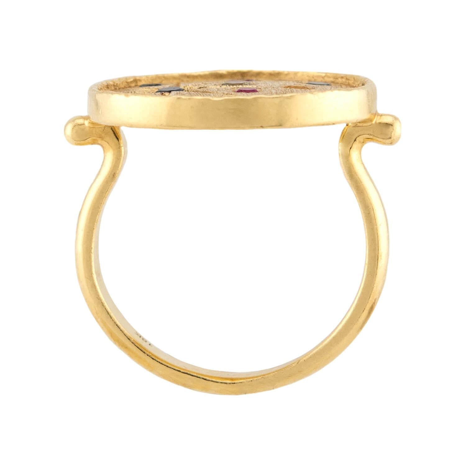 PENNY PREVILLE Estate 18k Sapphire "Galaxy Duster" Ring