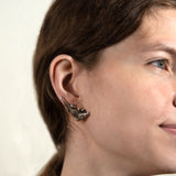 KIESELSTEIN CORD Estate Sterling Alligator Earrings