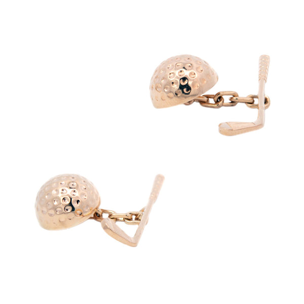 KREMENTZ Estate 14k Golf Club CuffLinks 4.7g