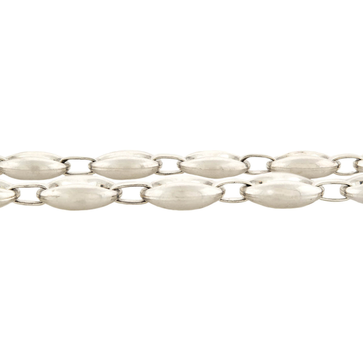 Vintage Italian Sterling Silver Gucci Link Necklace