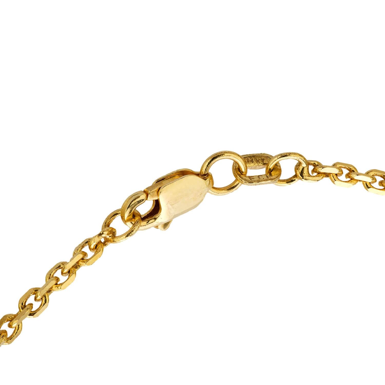 Estate 18k Diamond Heart Pendant Necklace