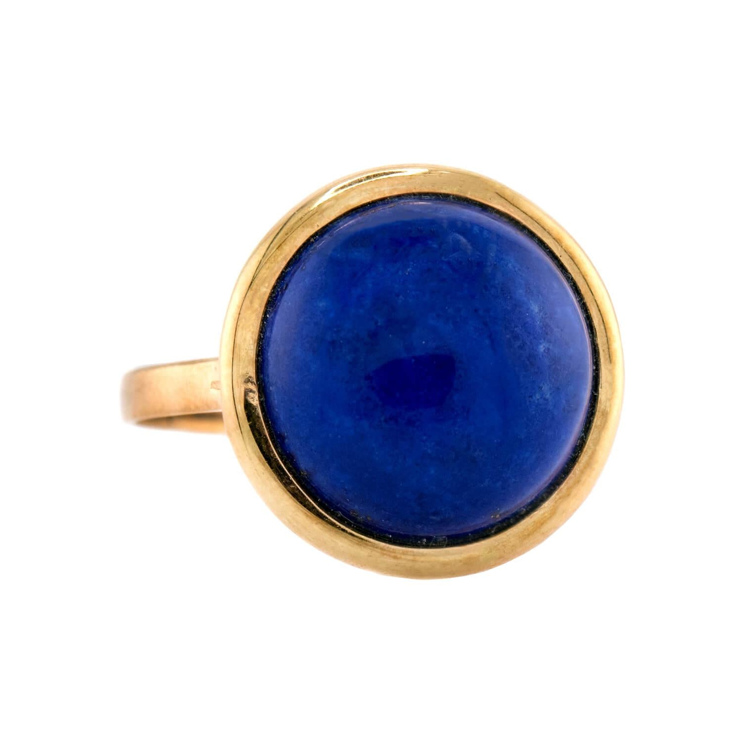 Vintage 14k Lapis Ring