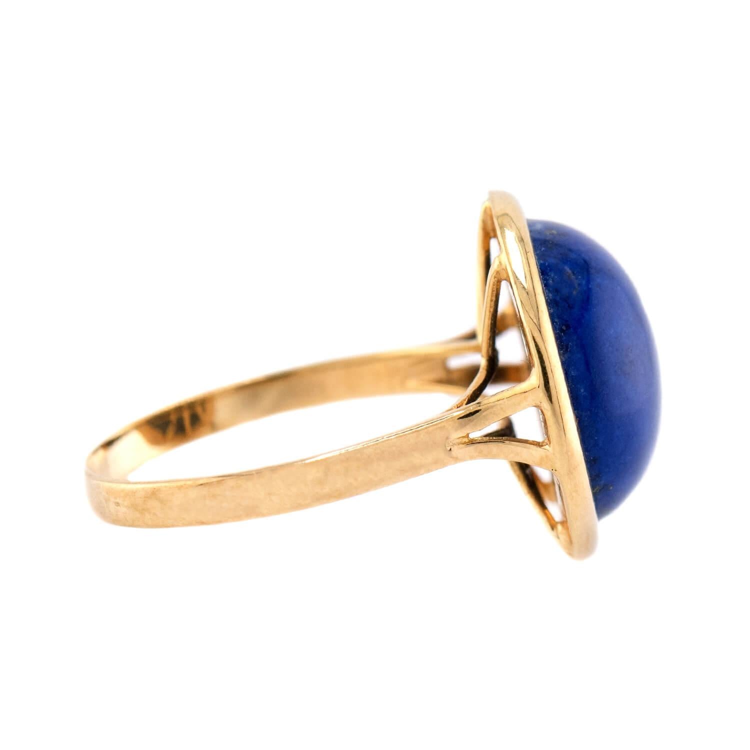 Vintage 14k Lapis Ring