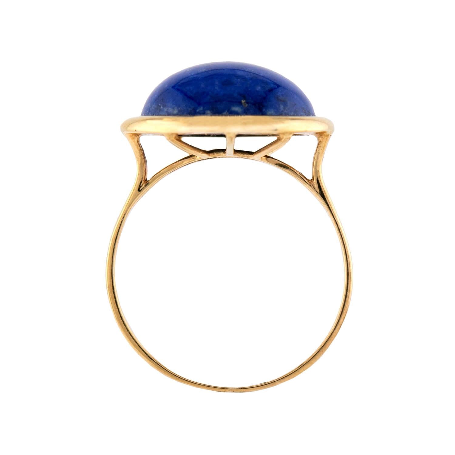 Vintage 14k Lapis Ring