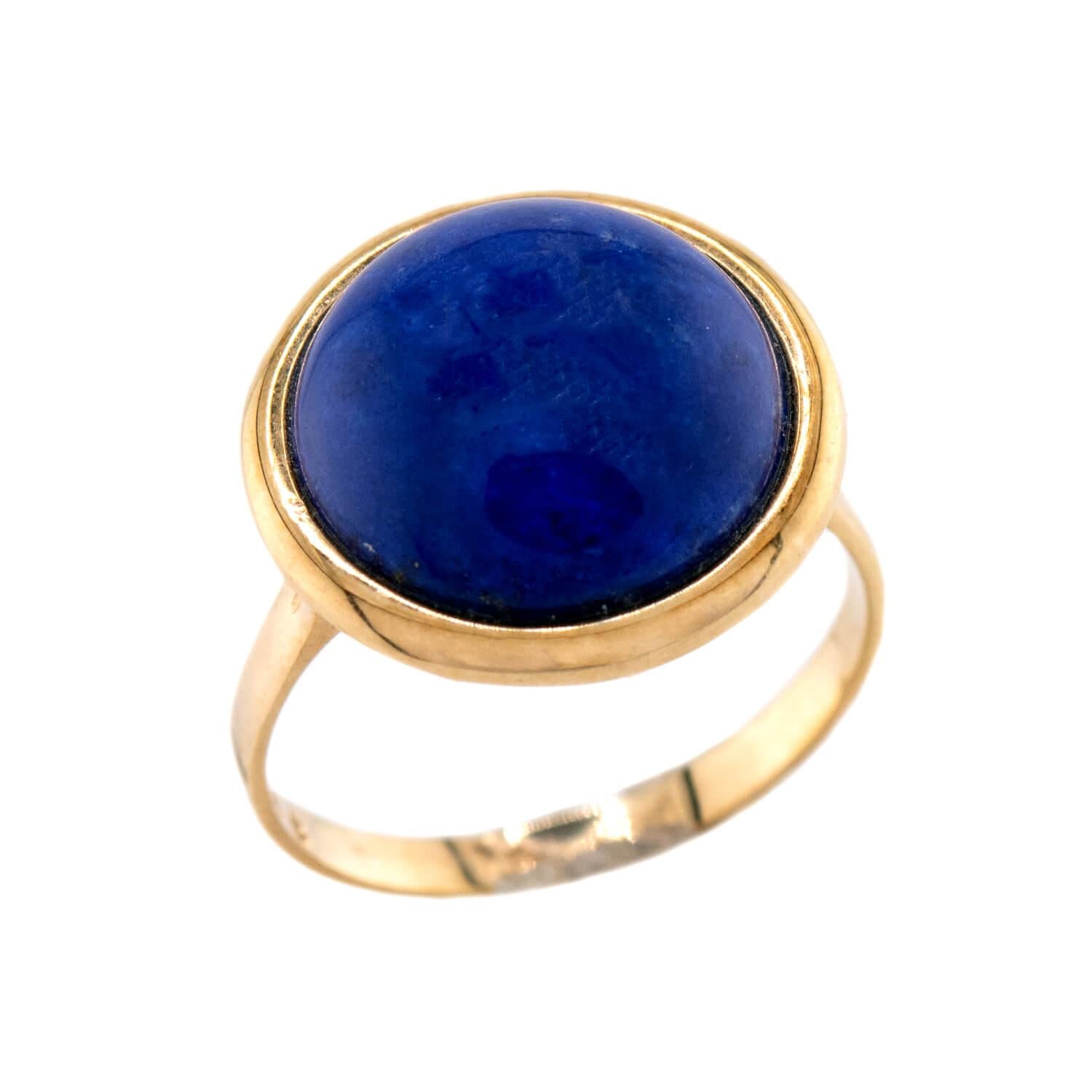 Vintage 14k Lapis Ring