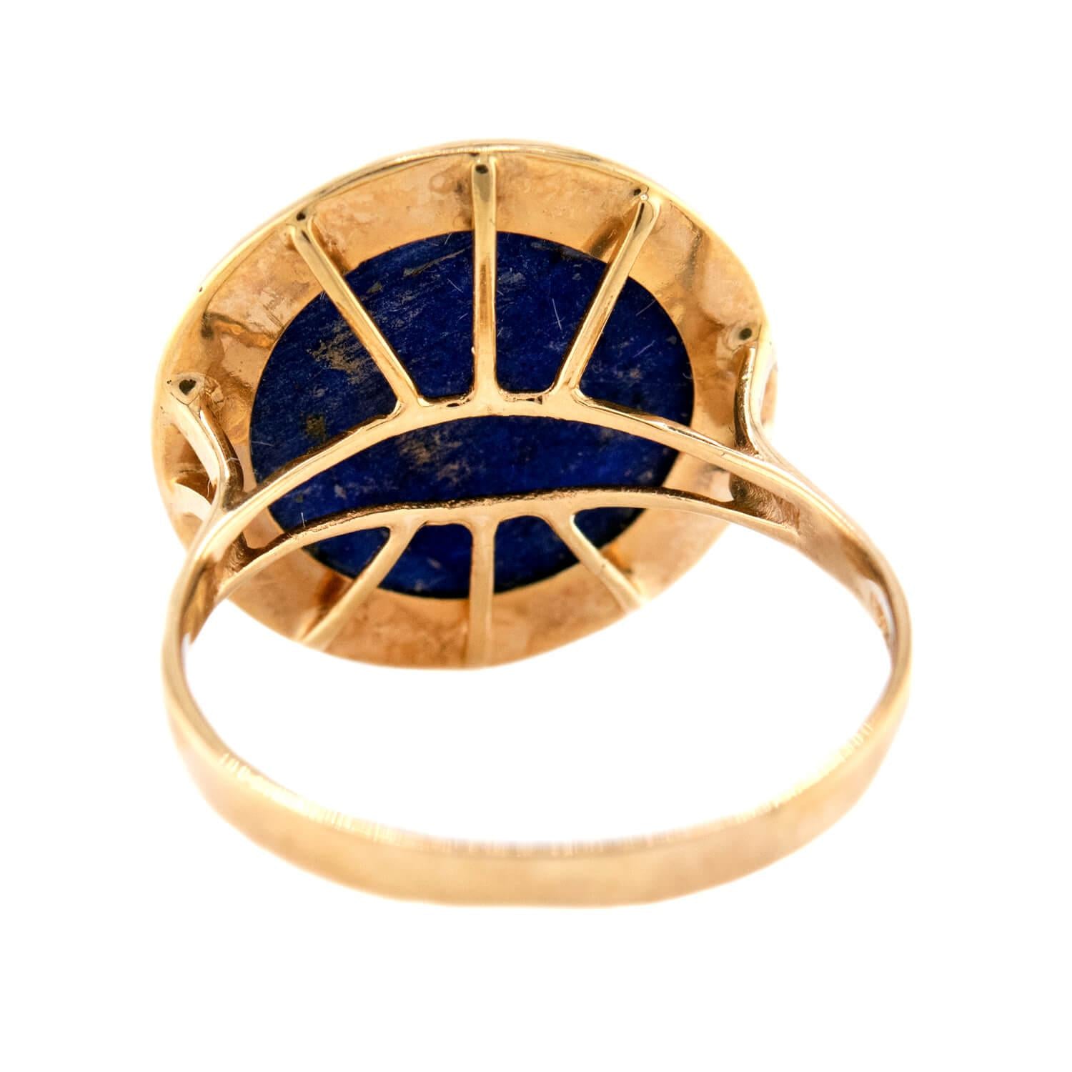 Vintage 14k Lapis Ring