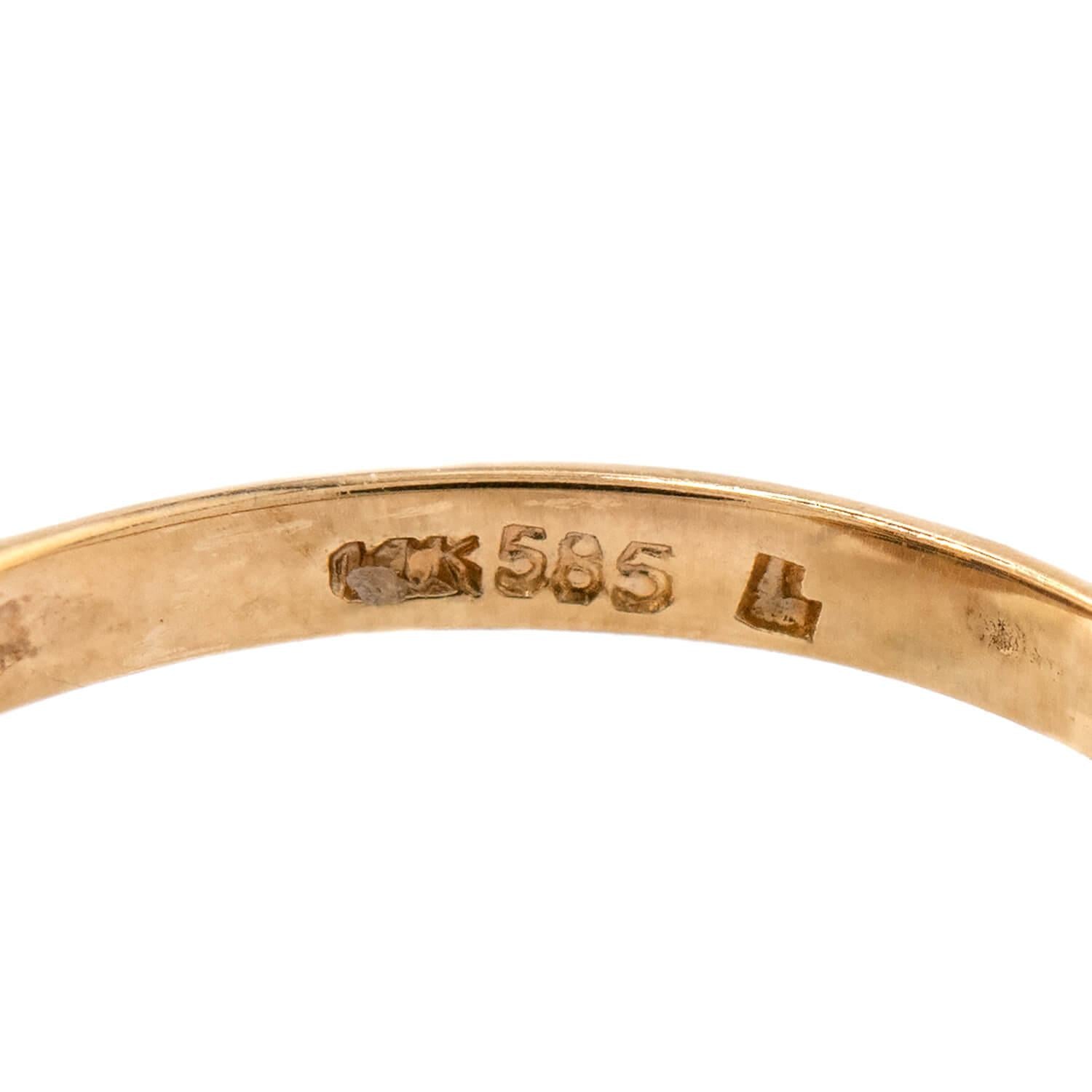 Vintage 14k Lapis Ring