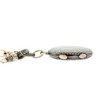 Late Victorian Silver &  9k Gold Niello Locket