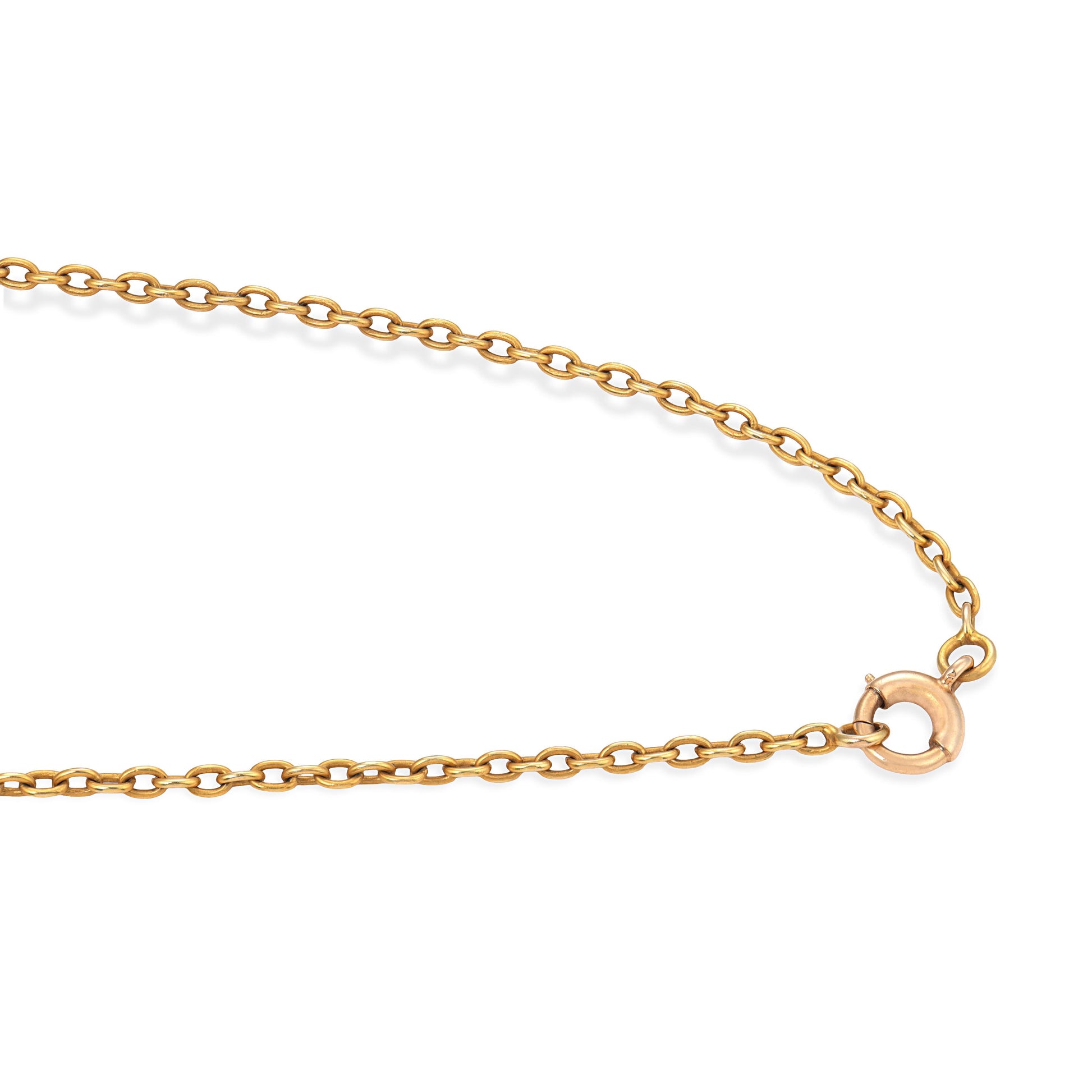 Art Nouveau 14k Amethyst & Pearl Festoon Necklace