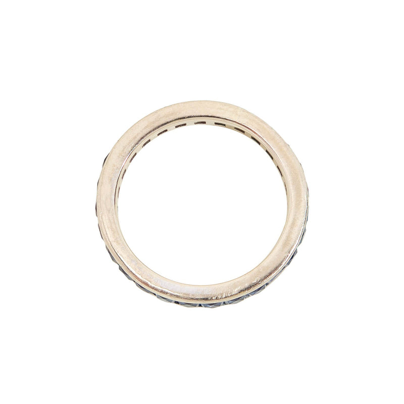 Estate 14k French Cut Sapphire Eternity Band