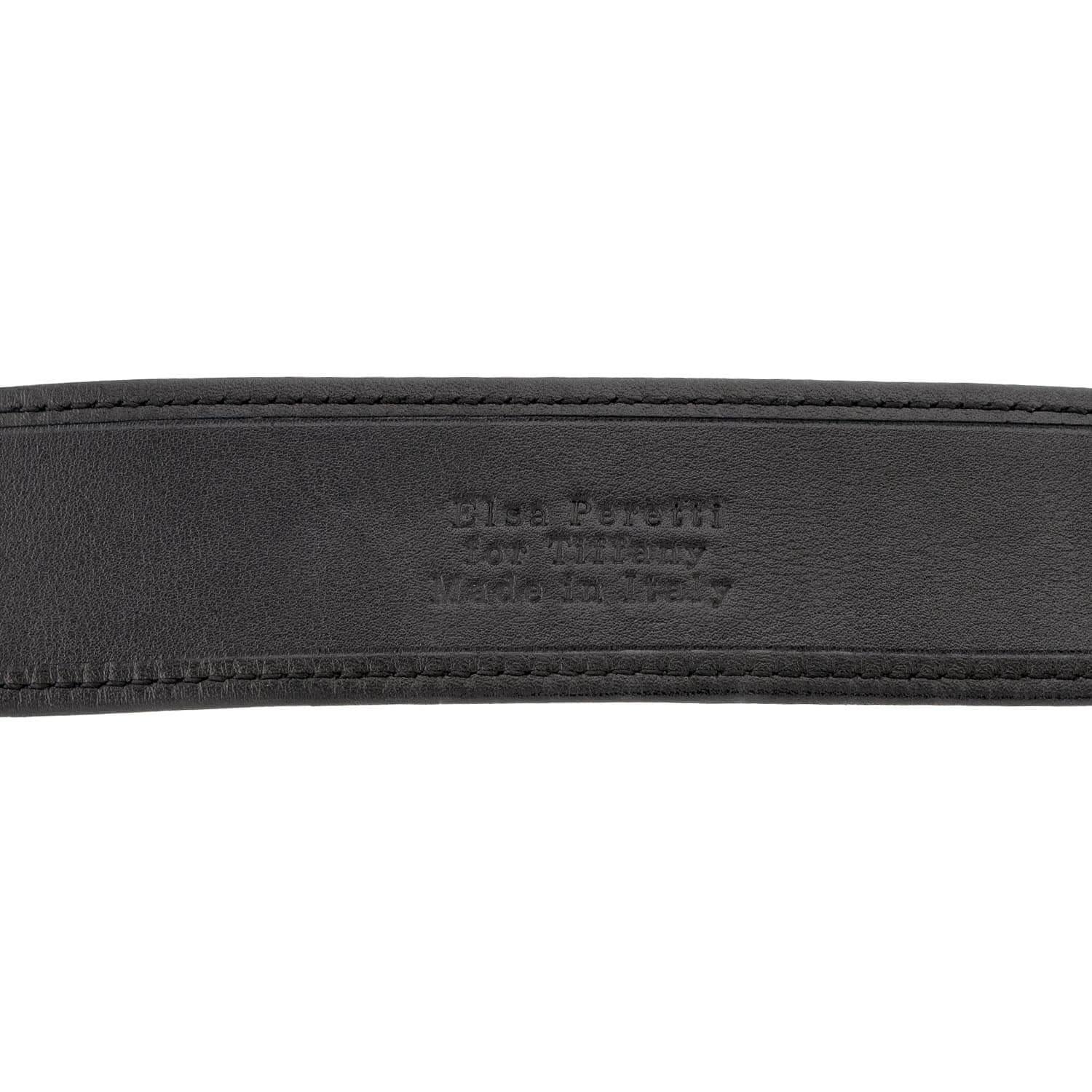 ELSA PERETTI FOR TIFFANY & CO. Vintage Italian Sterling Silver & Leather Belt