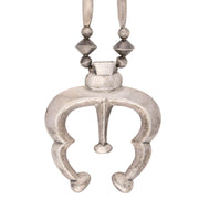 Vintage Native American Sterling Silver Statement Necklace