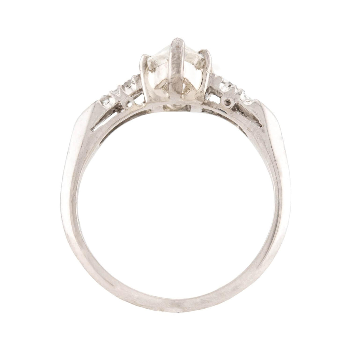Art Deco Platinum Diamond Engagement Ring 1.14ct