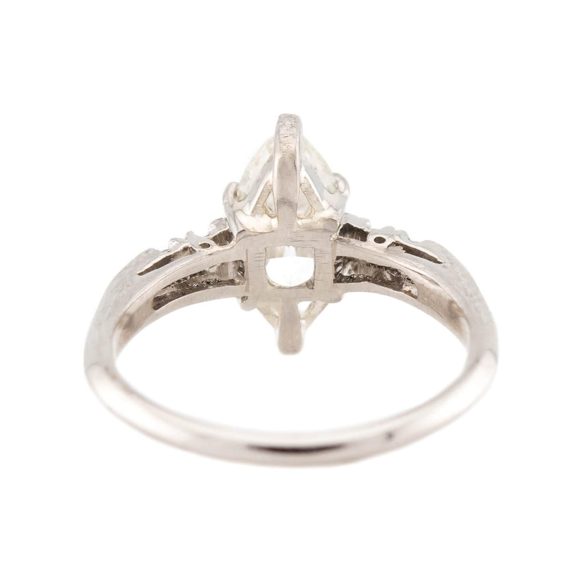 Art Deco Platinum Diamond Engagement Ring 1.14ct