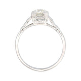 Art Deco Platinum Diamond Engagement Ring .70ct