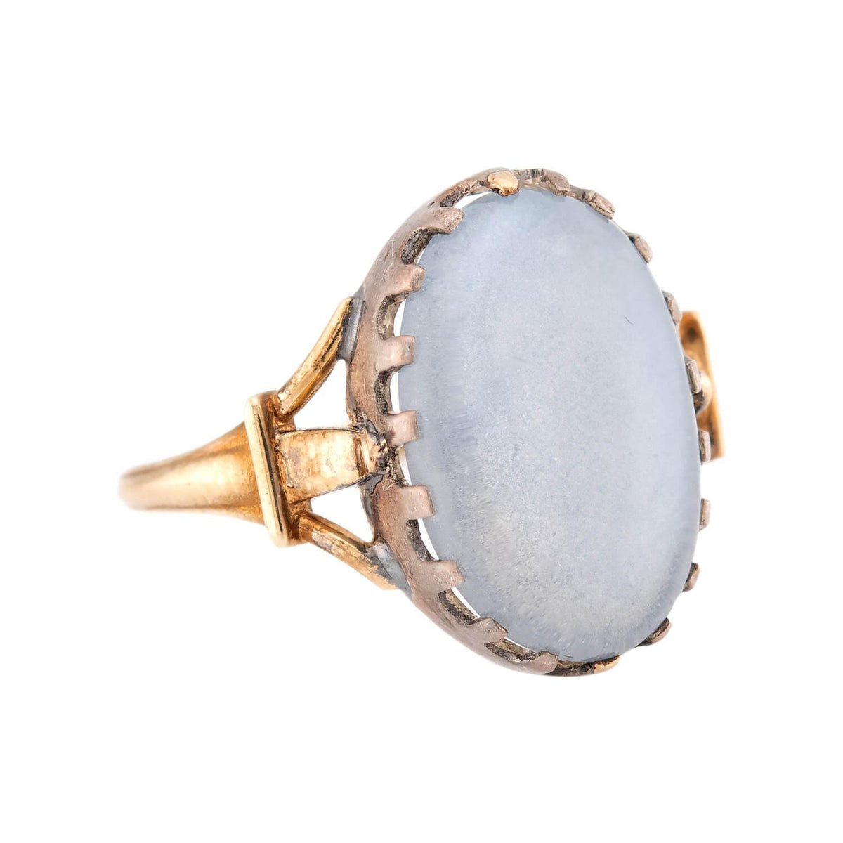 Victorian 14k/Sterling Silver Moonstone Ring