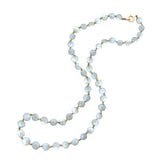 Victorian 10k Graduated Moonstone Bead Necklace