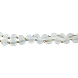 Victorian 10k Graduated Moonstone Bead Necklace