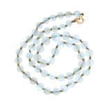 Victorian 10k Graduated Moonstone Bead Necklace