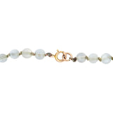 Victorian 10k Graduated Moonstone Bead Necklace