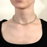 Victorian 10k Graduated Moonstone Bead Necklace