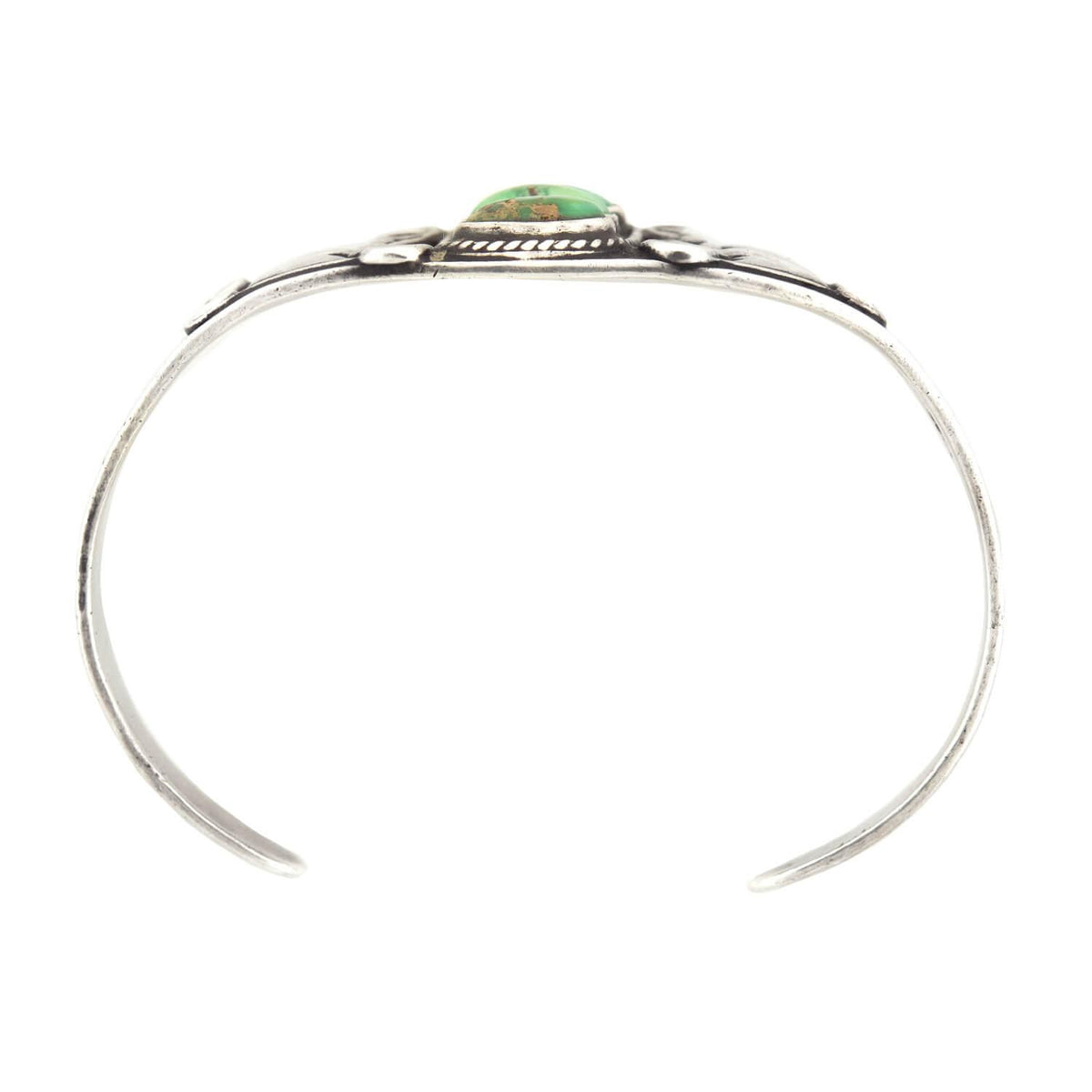 Retro Sterling Silver Native American Turquoise Cuff Bracelet