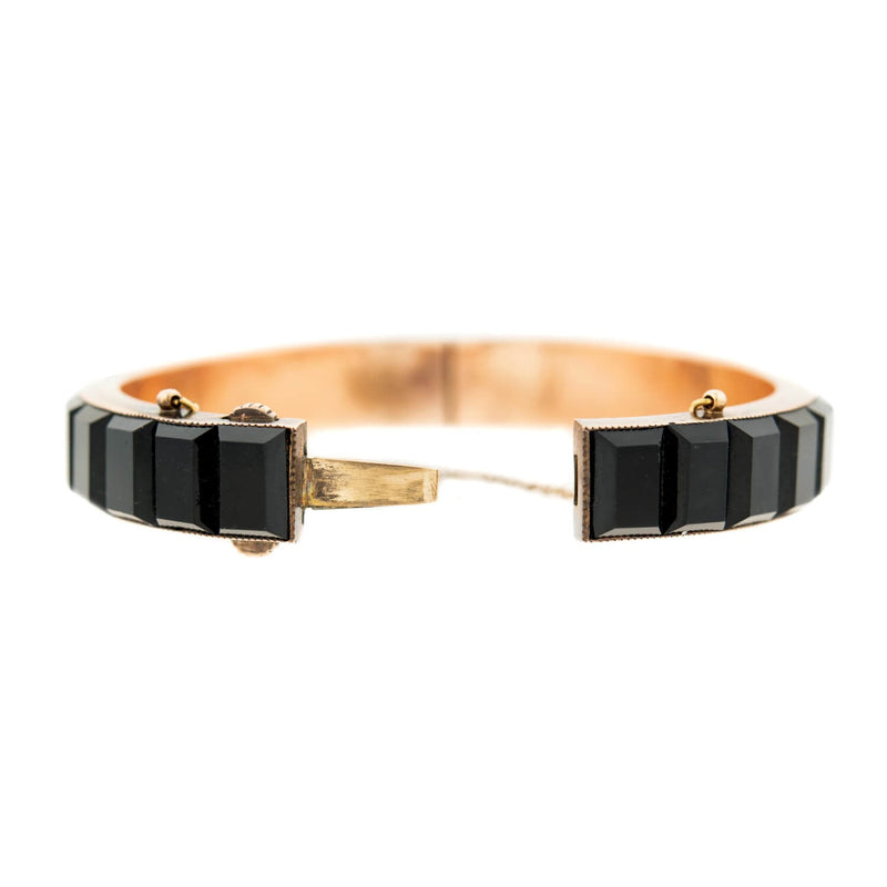 Victorian 14k Gold + Onyx Bracelet