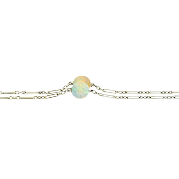 Edwardian 18K Opal 20.5" Necklace