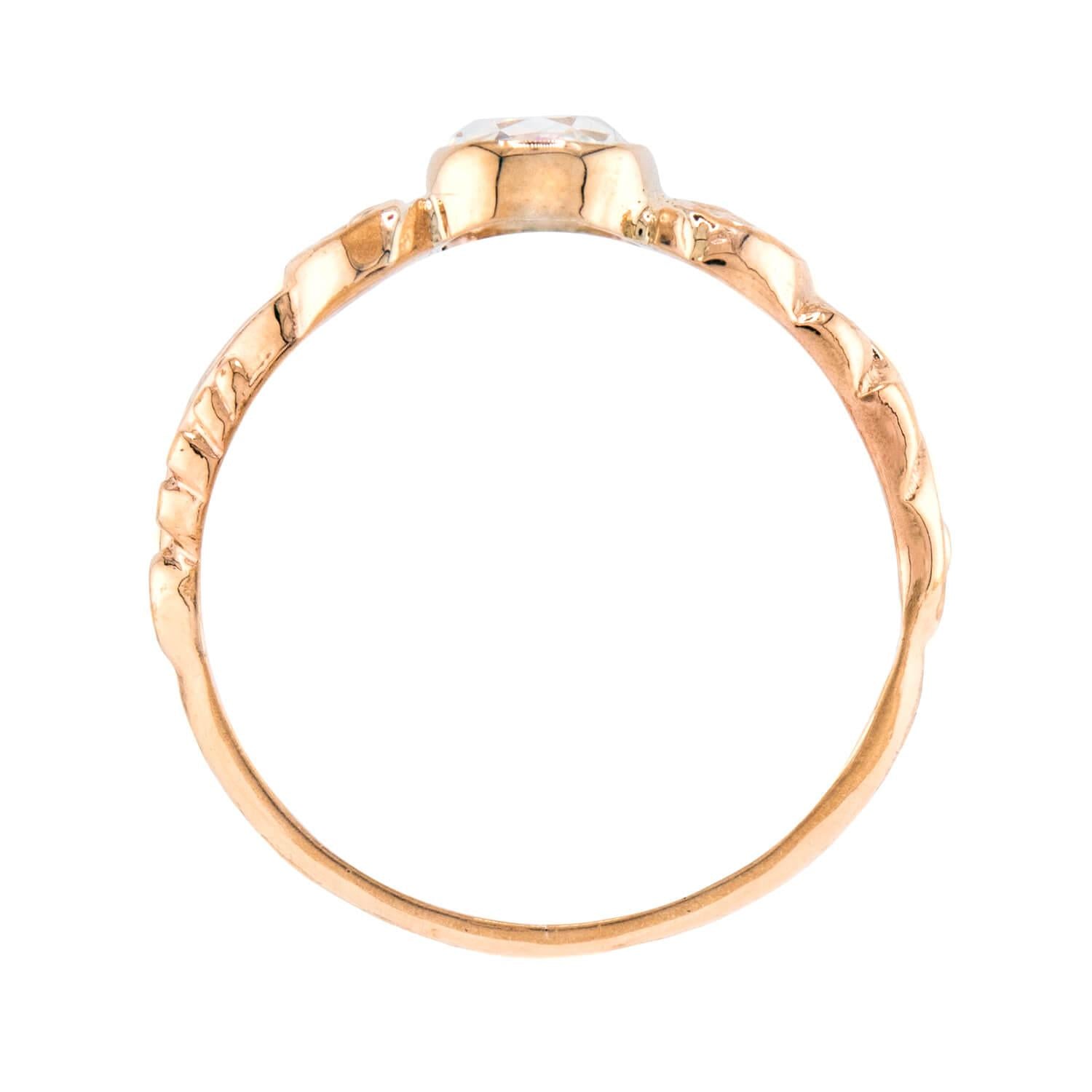 Victorian 14k Diamond Engagement Ring 1ct