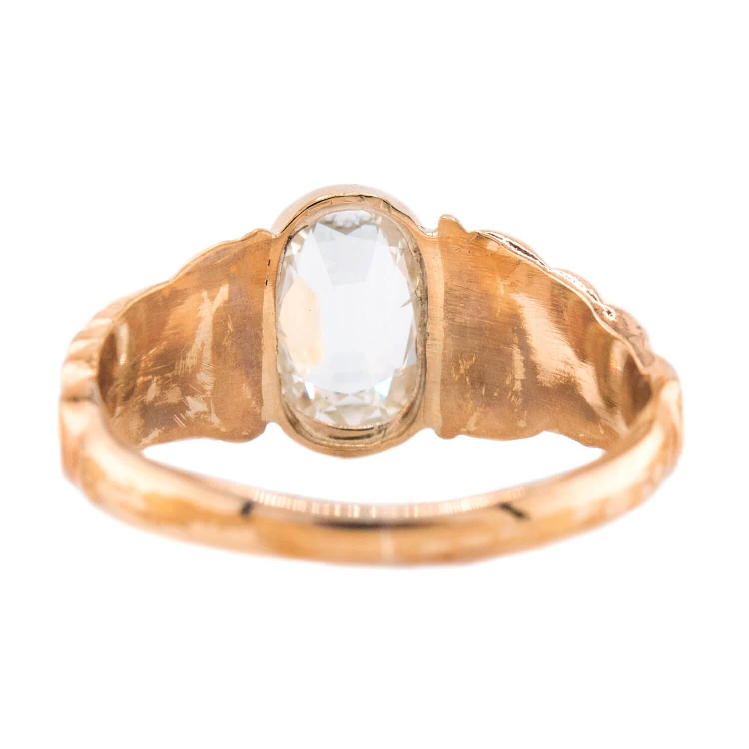 Victorian 14k Diamond Engagement Ring 1ct