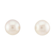 Estate 14k Pearl Stud Earrings 13mm