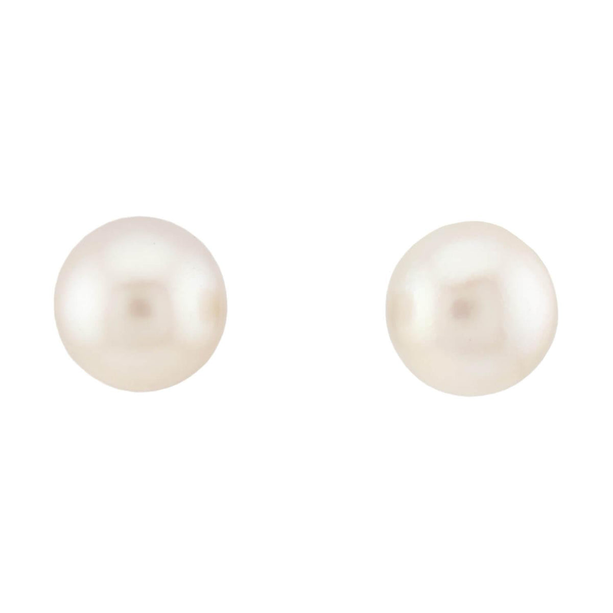 Estate 14k Pearl Stud Earrings 13mm