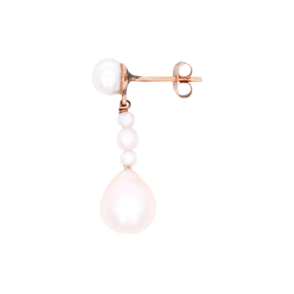 Vintage 14k Pearl Dangle Earrings