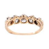 Edwardian 18kt/Platinum 5-Stone Diamond Ring 1.20ctw