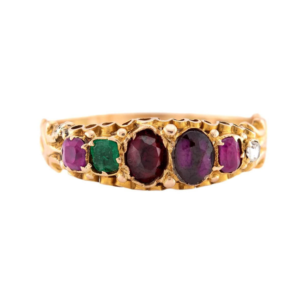 Victorian English 15k "REGARD" Ring