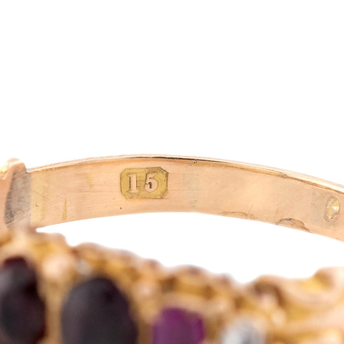 Victorian English 15k "REGARD" Ring