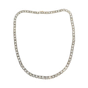 Edwardian 18k French Diamond Riviera Necklace 20.53ctw