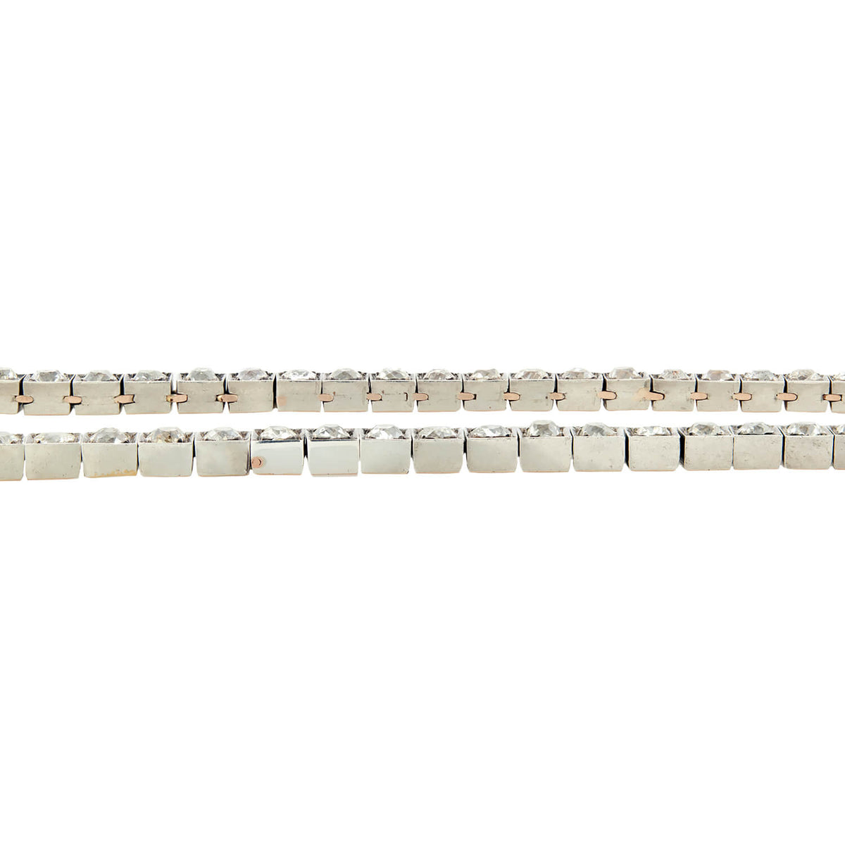 Edwardian 18k French Diamond Riviera Necklace 20.53ctw